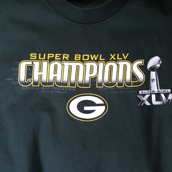 Green Bay Packers Super Bowl 2011 T Shirt Size L - Picture 2 of 5